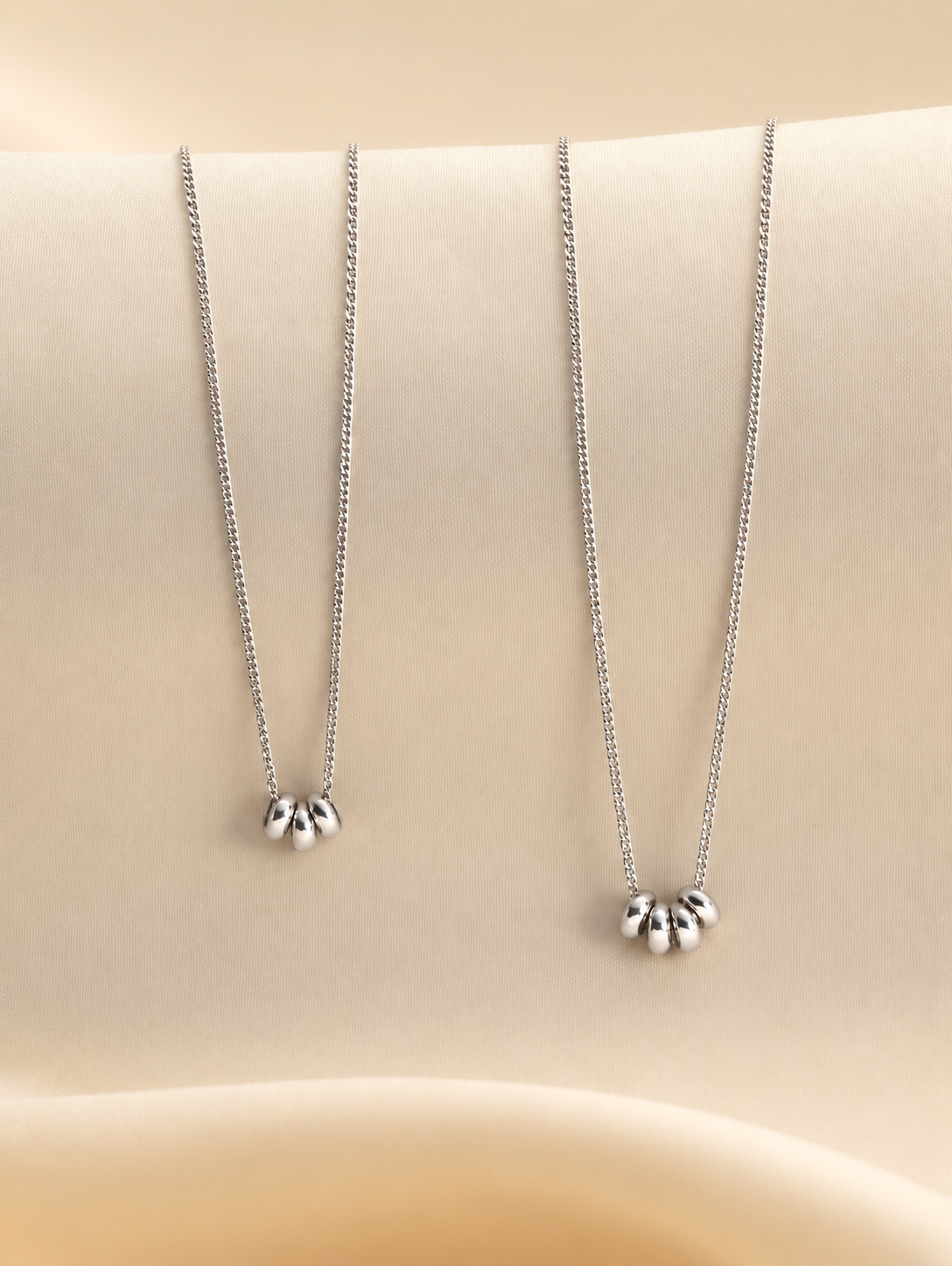 Silver Family Ring Necklace – Personalized Necklace