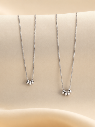 Silver Family Ring Necklace – Personalized Necklace