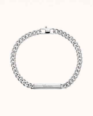 Bracelet Chaîne Bar - Argent