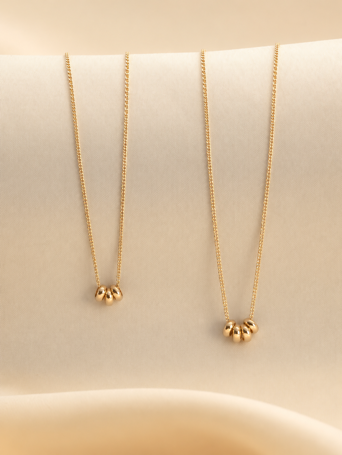 Gold Plated Family Ring Necklace – Personalized Necklace