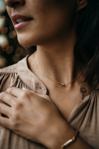 Gold Plated Family Ring Necklace – Personalized Necklace