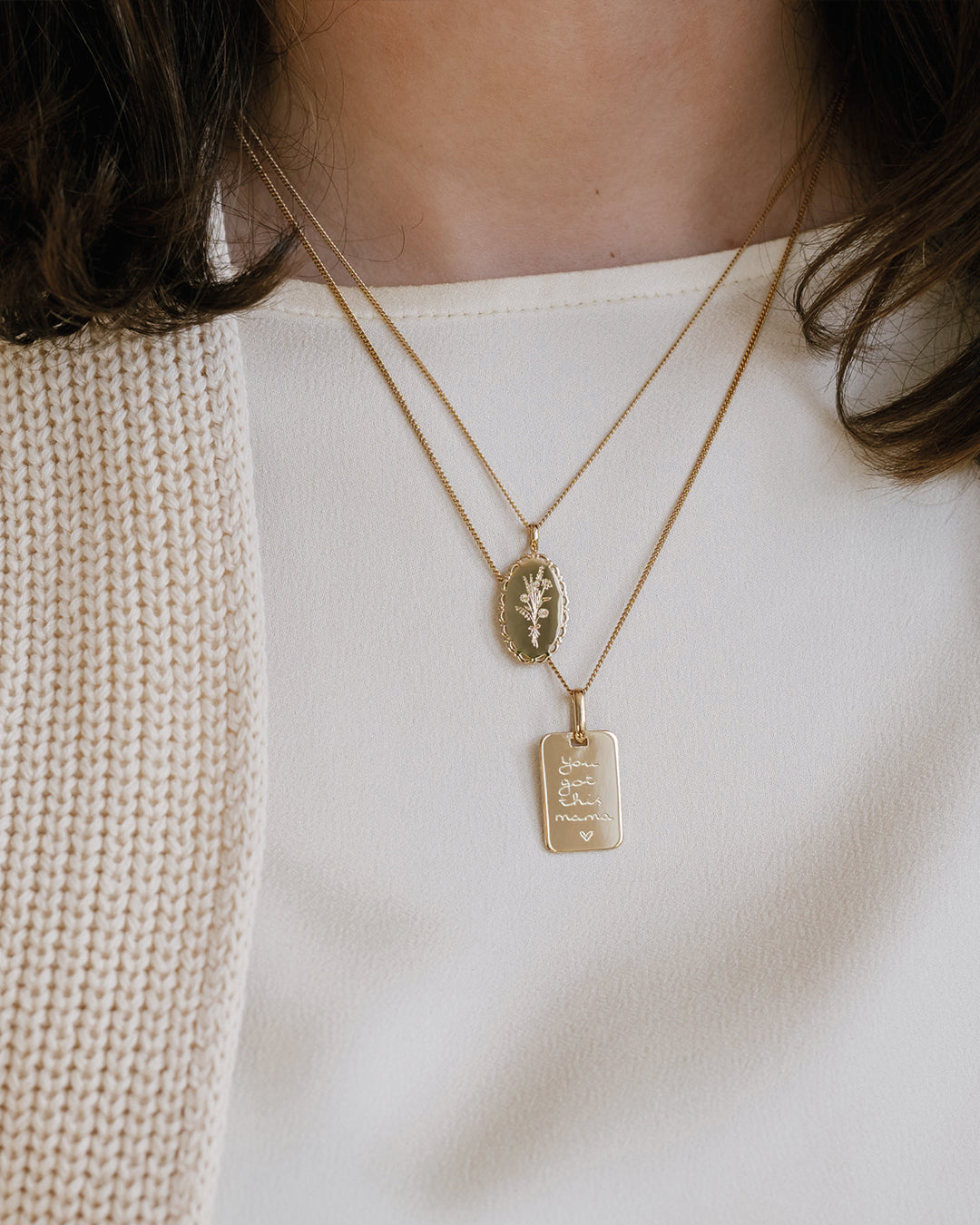 Quote Necklace - Silver