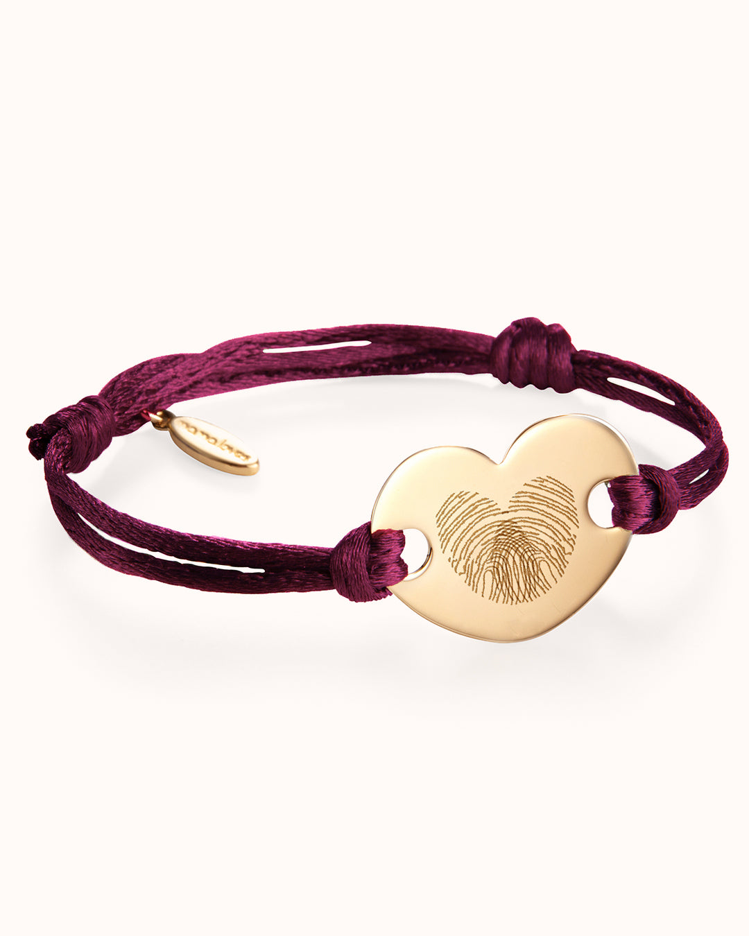 Vingerafdruk Heart Armband - 18k Verguld