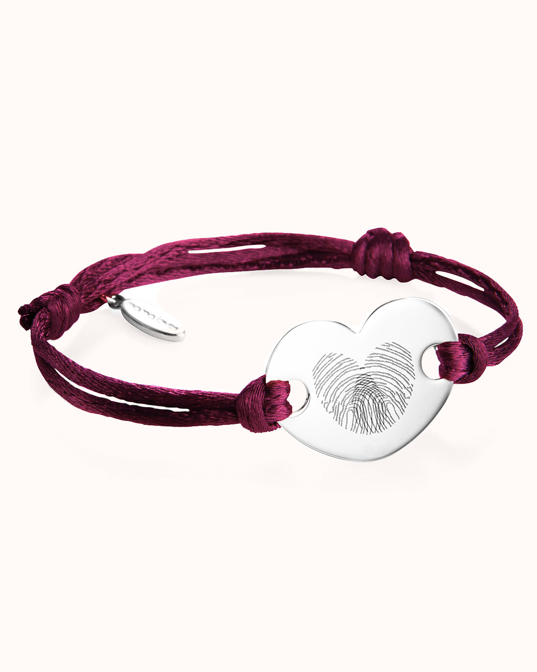 Fingerprint Heart Bracelet - Silver