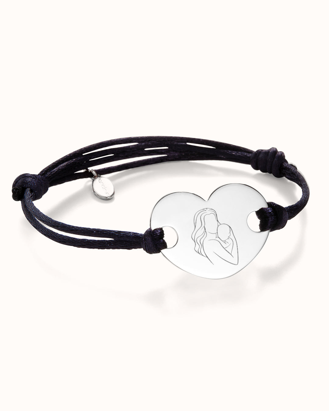 Heart Illustration Bracelet - Silver