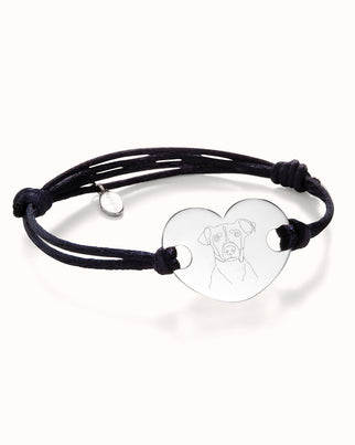 Bracelet Illustration Cœur - Argent