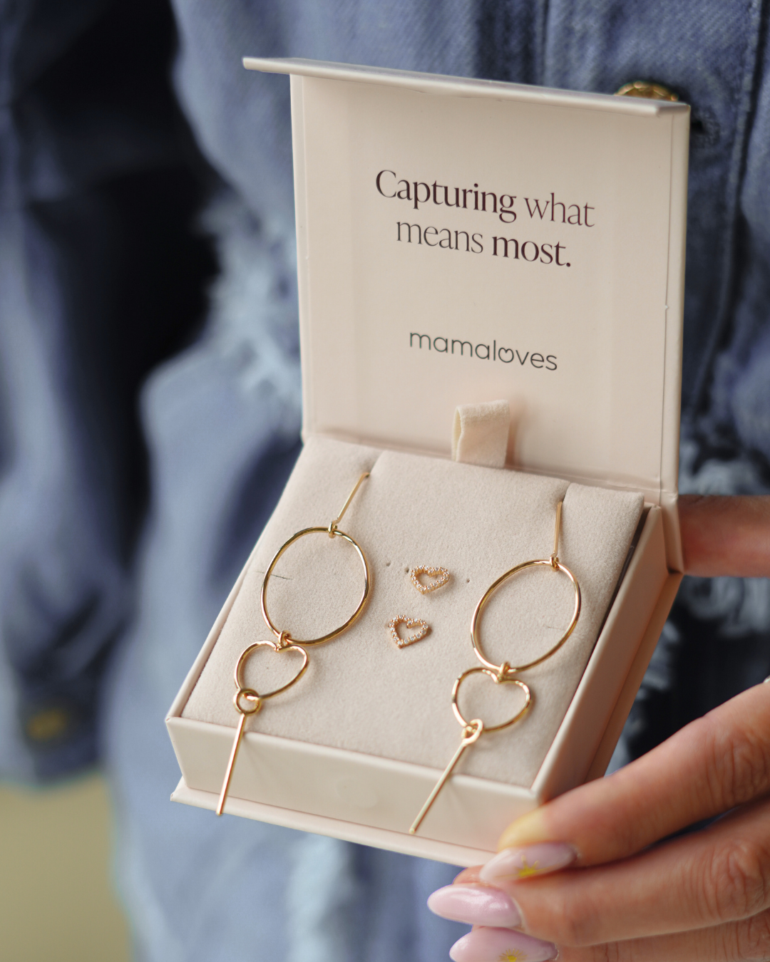 Voordeelset Heart Oorknopjes en Signature Earrings - Verguld