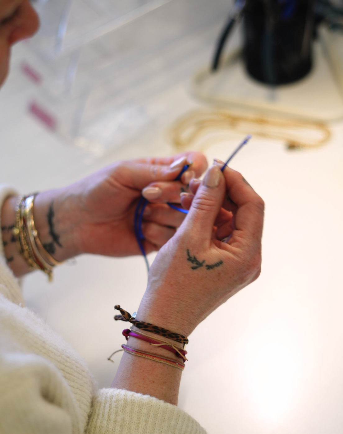 Renouer Bracelet de perles de naissance - Argent