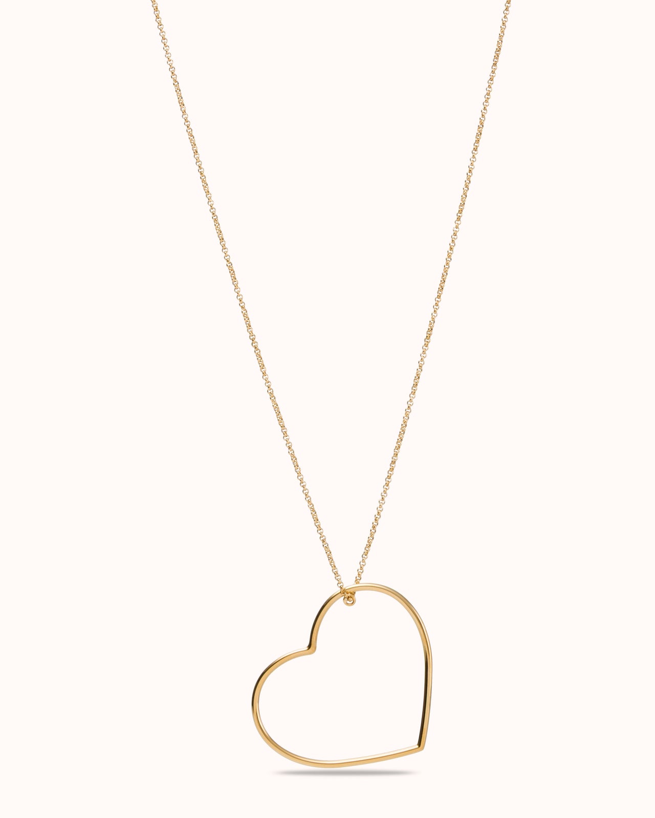 Big Heart Necklace - Gold