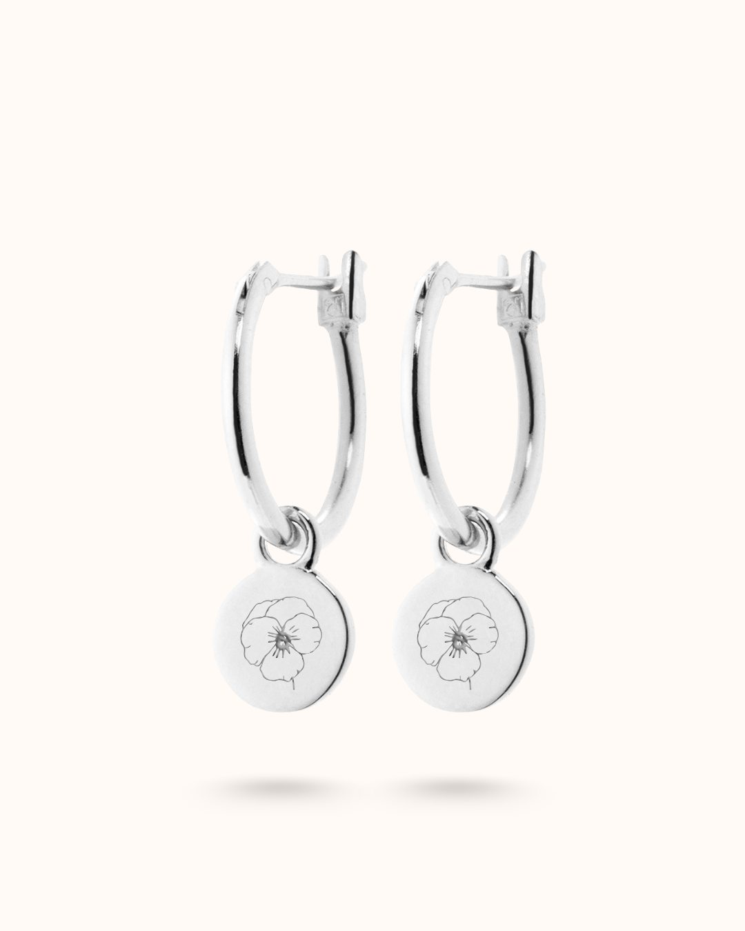 Geboortebloem Oorbellen - Zilver - Gepersonaliseerde Sieraden