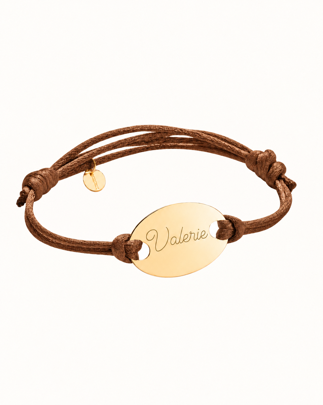 Bracelet Ovale - Plaque or 18 carats