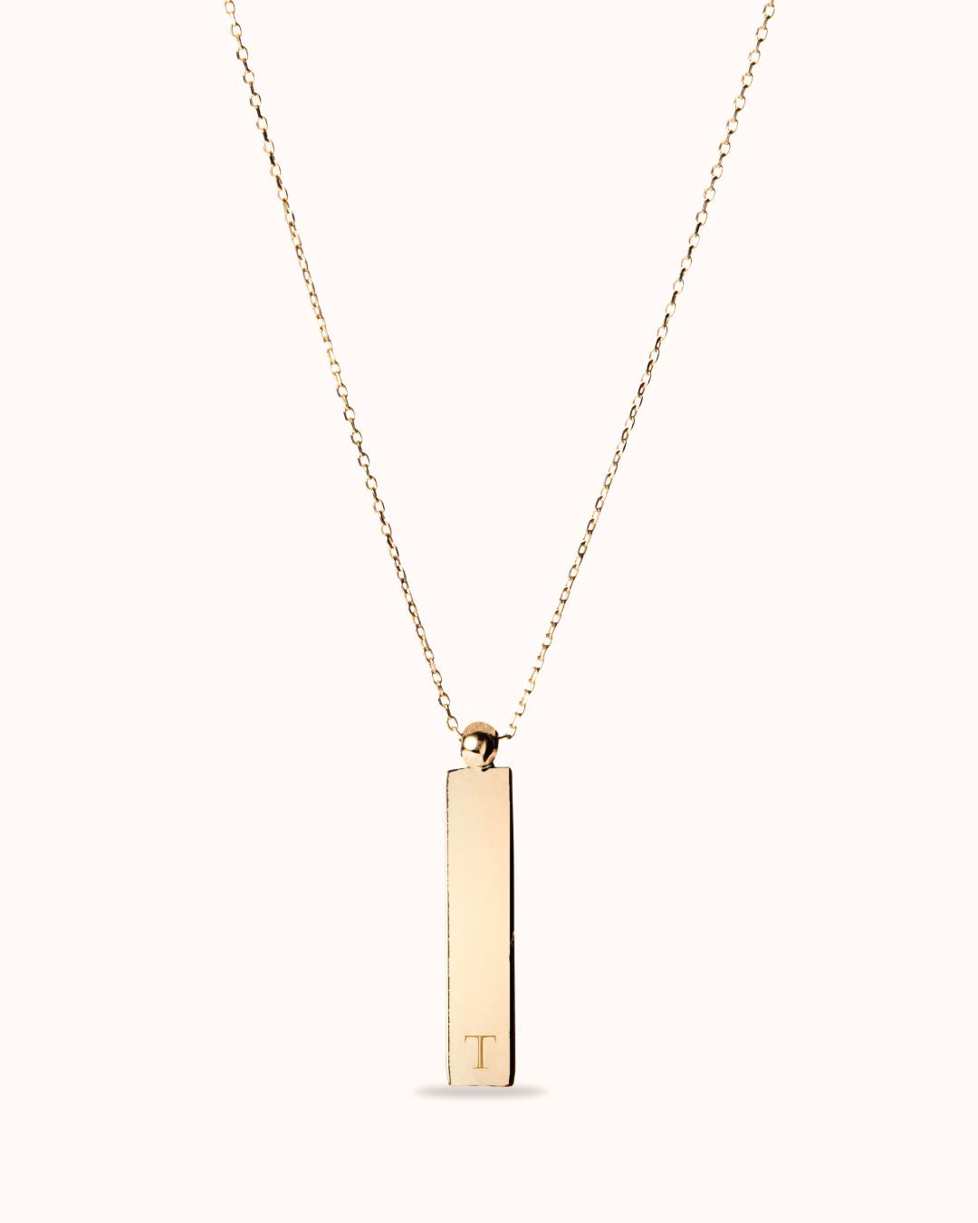 Small Vertical Bar LKette 585er Echtgold - 585er Echtgold