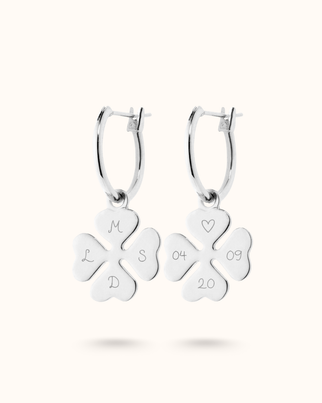 Boucles d'oreilles Charme Heureux - Argent