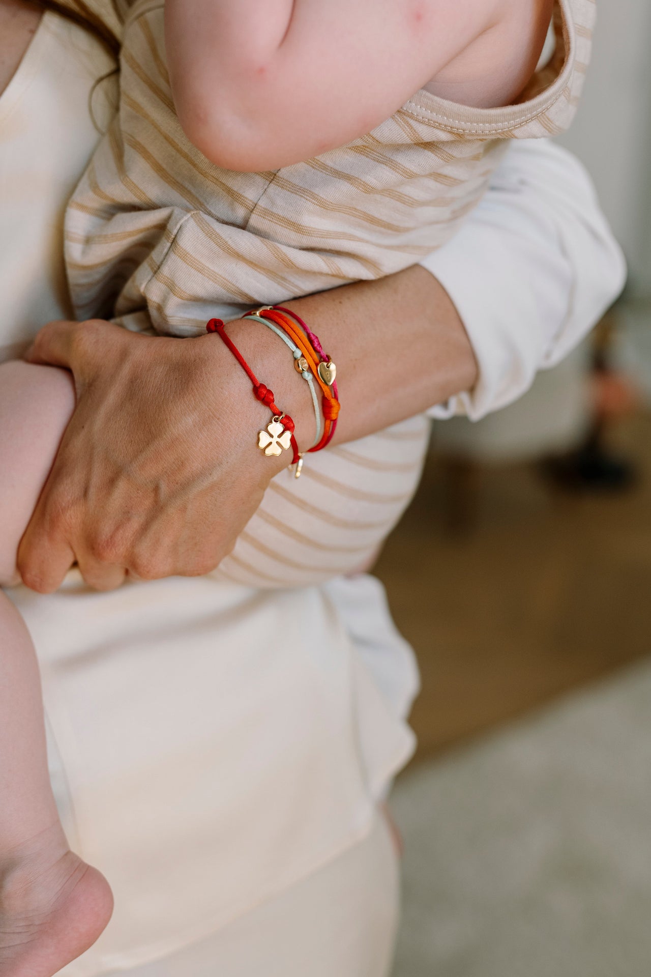 Bracelet Charme Heureux - Argent