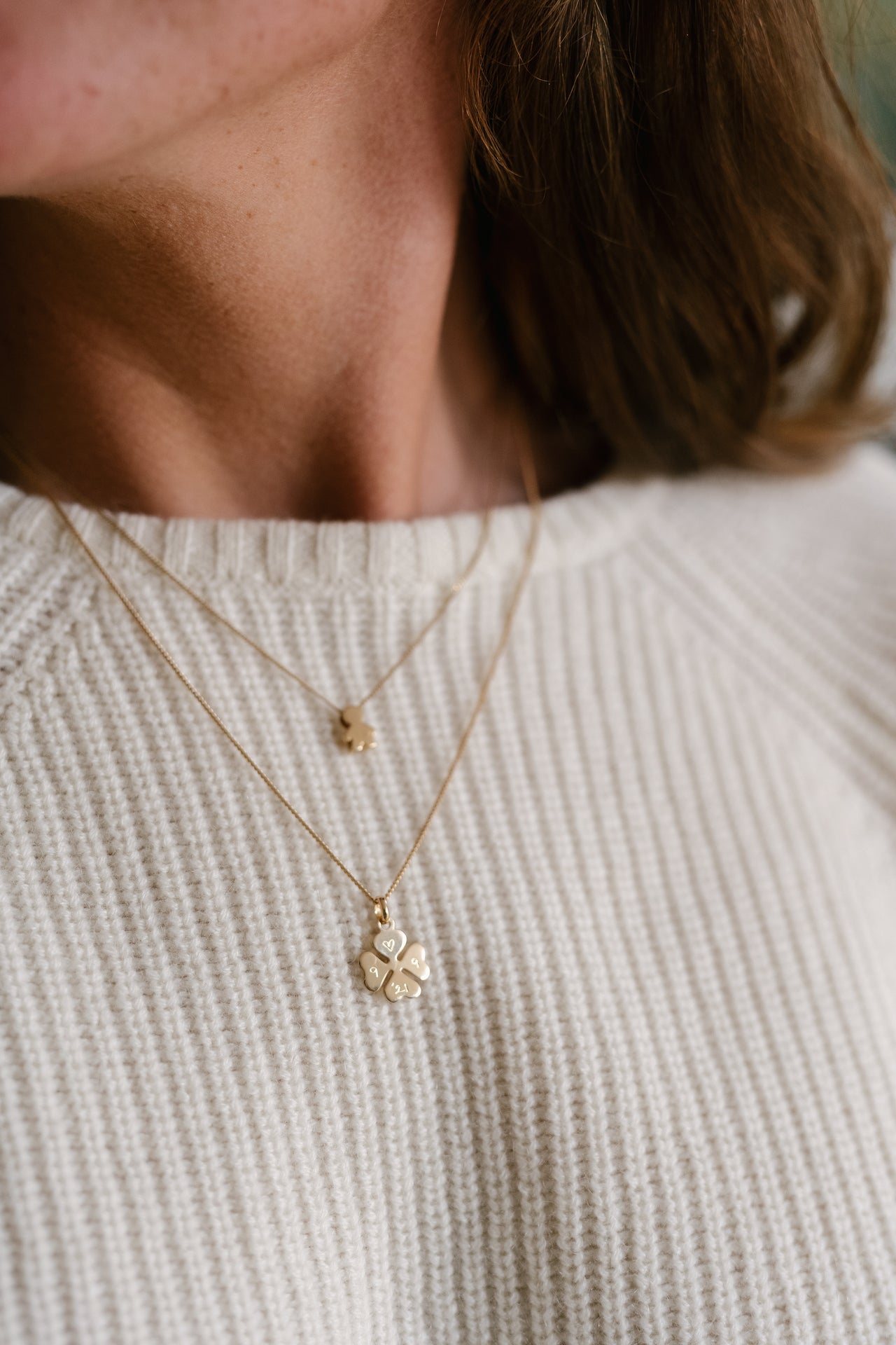 Lucky Charm Ketting - 18k Verguld