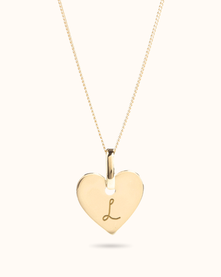 14k Mini Heart Necklace - 14k gold