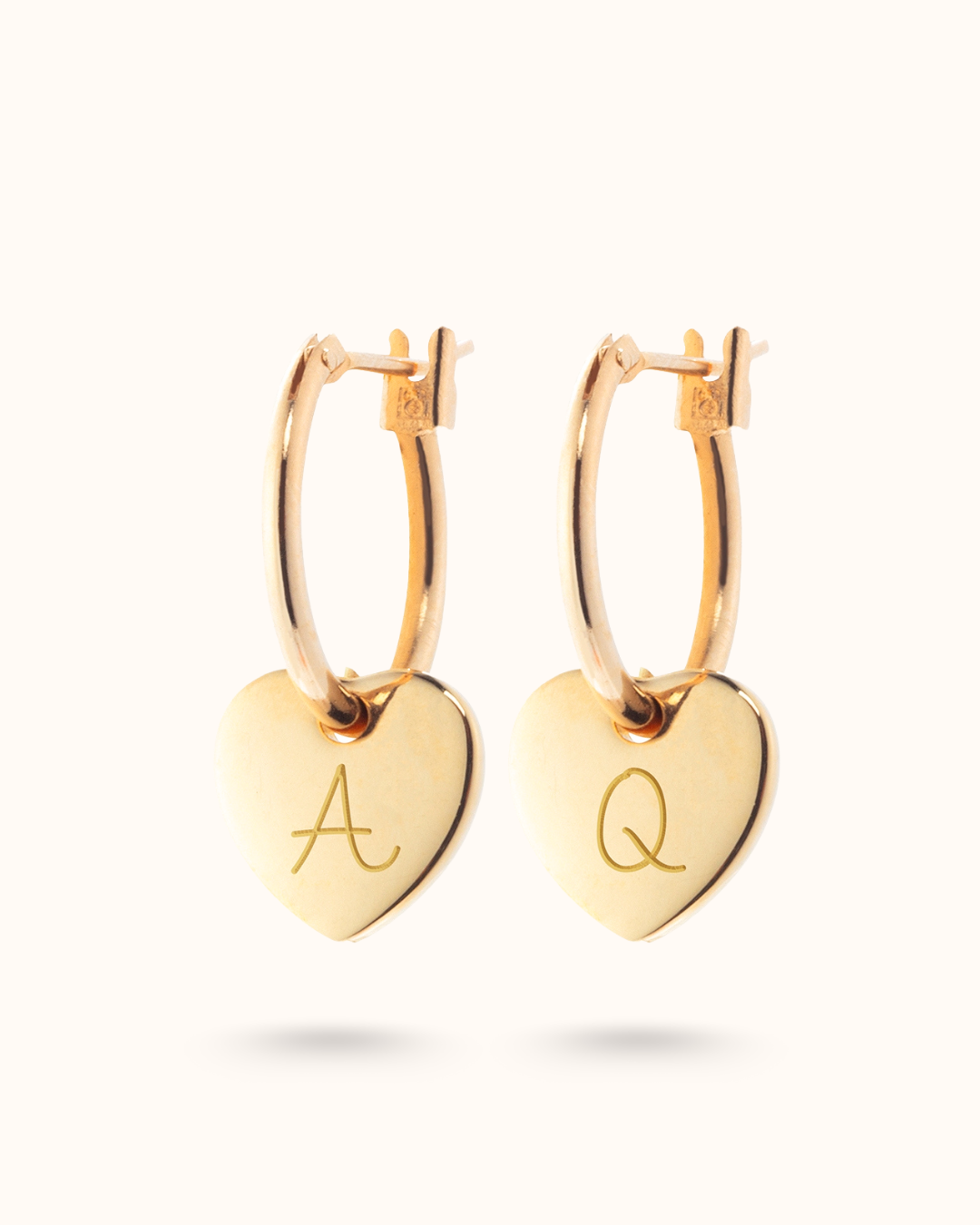 Mini Heart Earrings - Gold plated