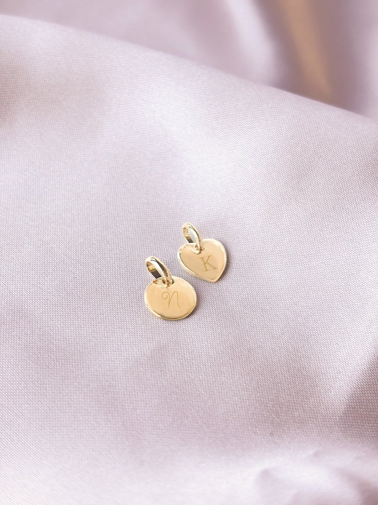 Personalized Single Charms with Initial - Gold plated