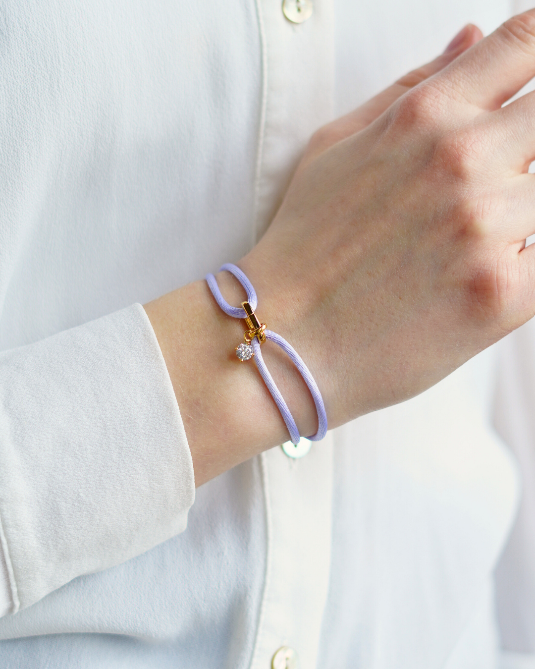 Mon Cheri Birthstone Charm Bracelet - Gold plated