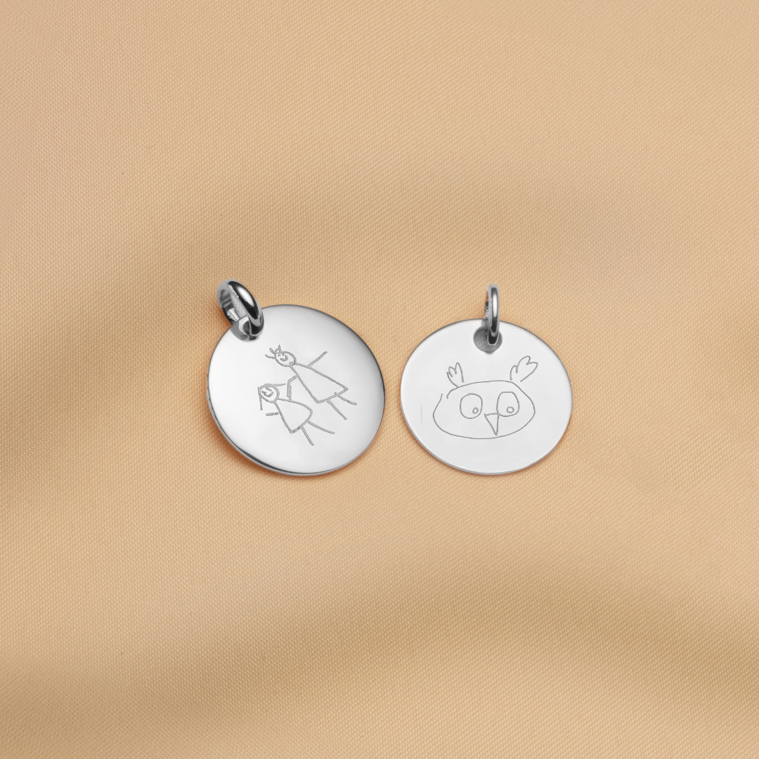 Gepersonaliseerde Losse Bedels met Illustratie - Sterling Zilver 925