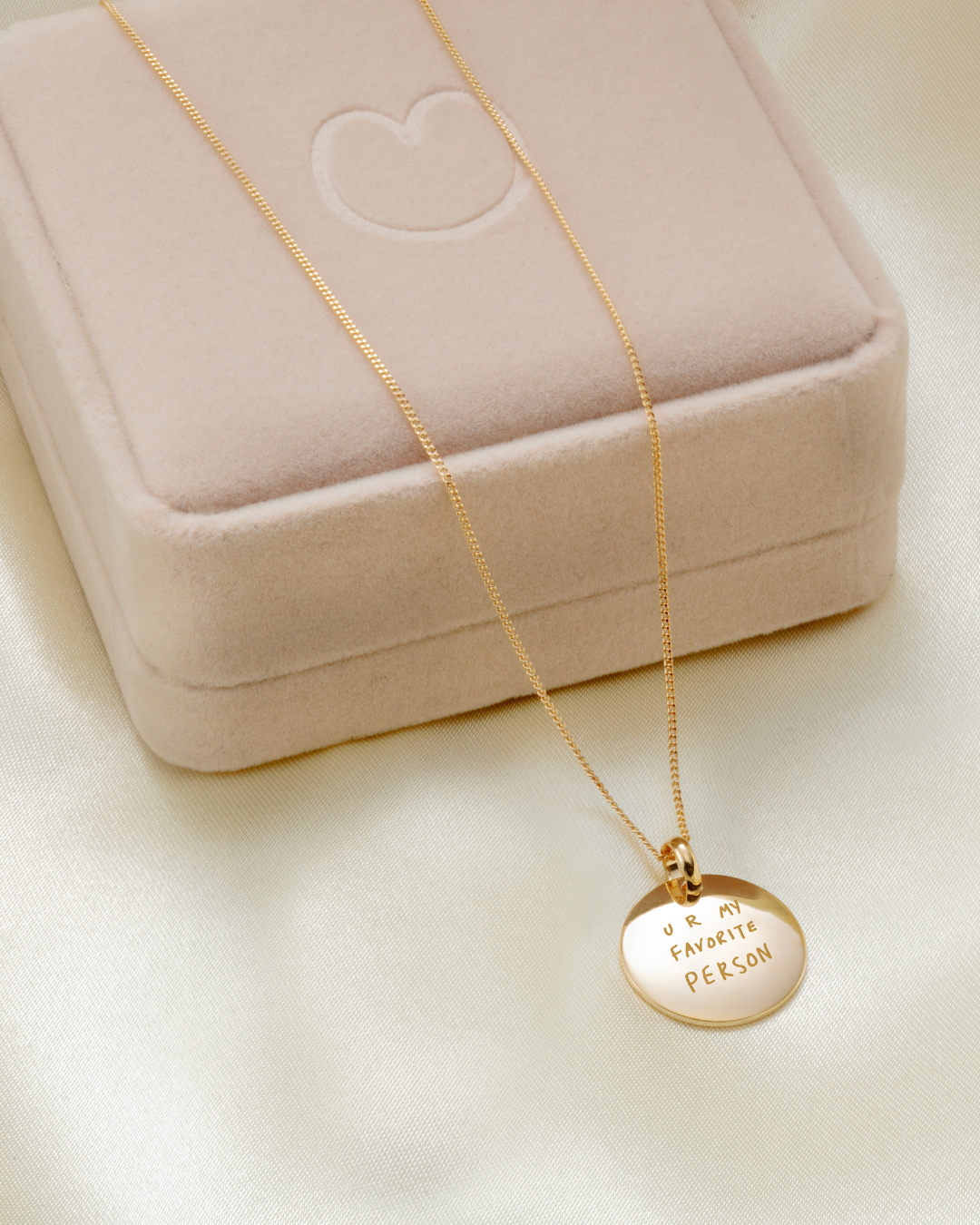 Love Note Necklace - Gold plated