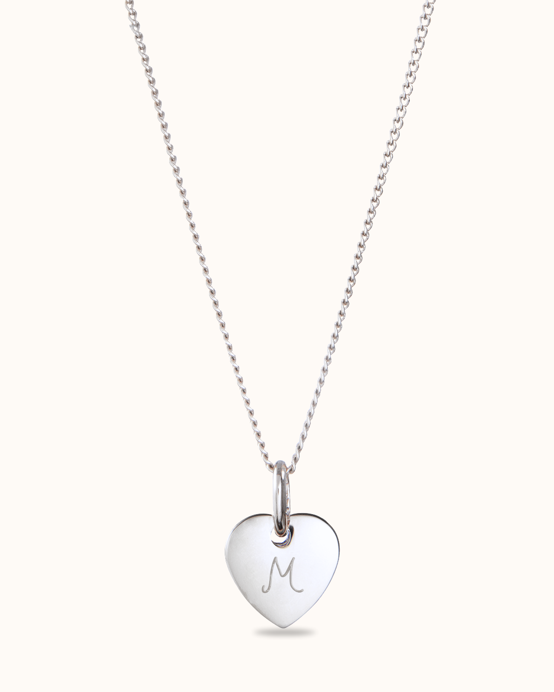 Mini Heart Necklace - Silver