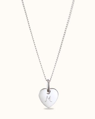 Mini Heart Necklace - Silver