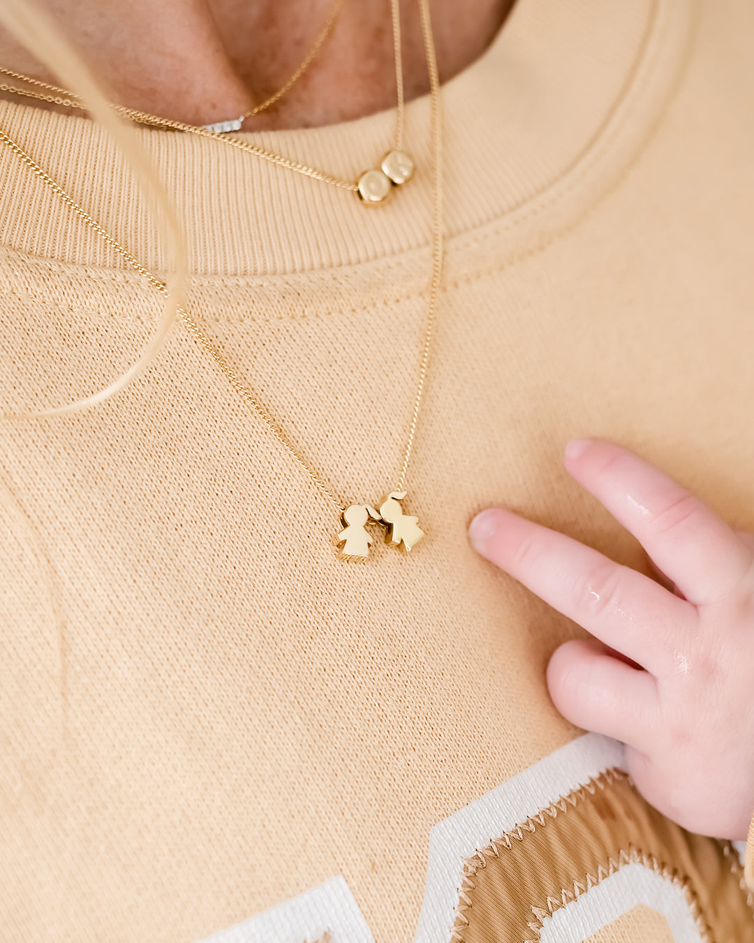 Losse PROUD MOM bedel voor ketting - Verguld - Bedel