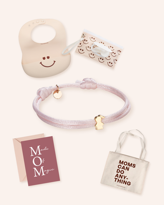 Coffret cadeau naissance Proud Mom – Plaqué or – Bijoux personnalisés