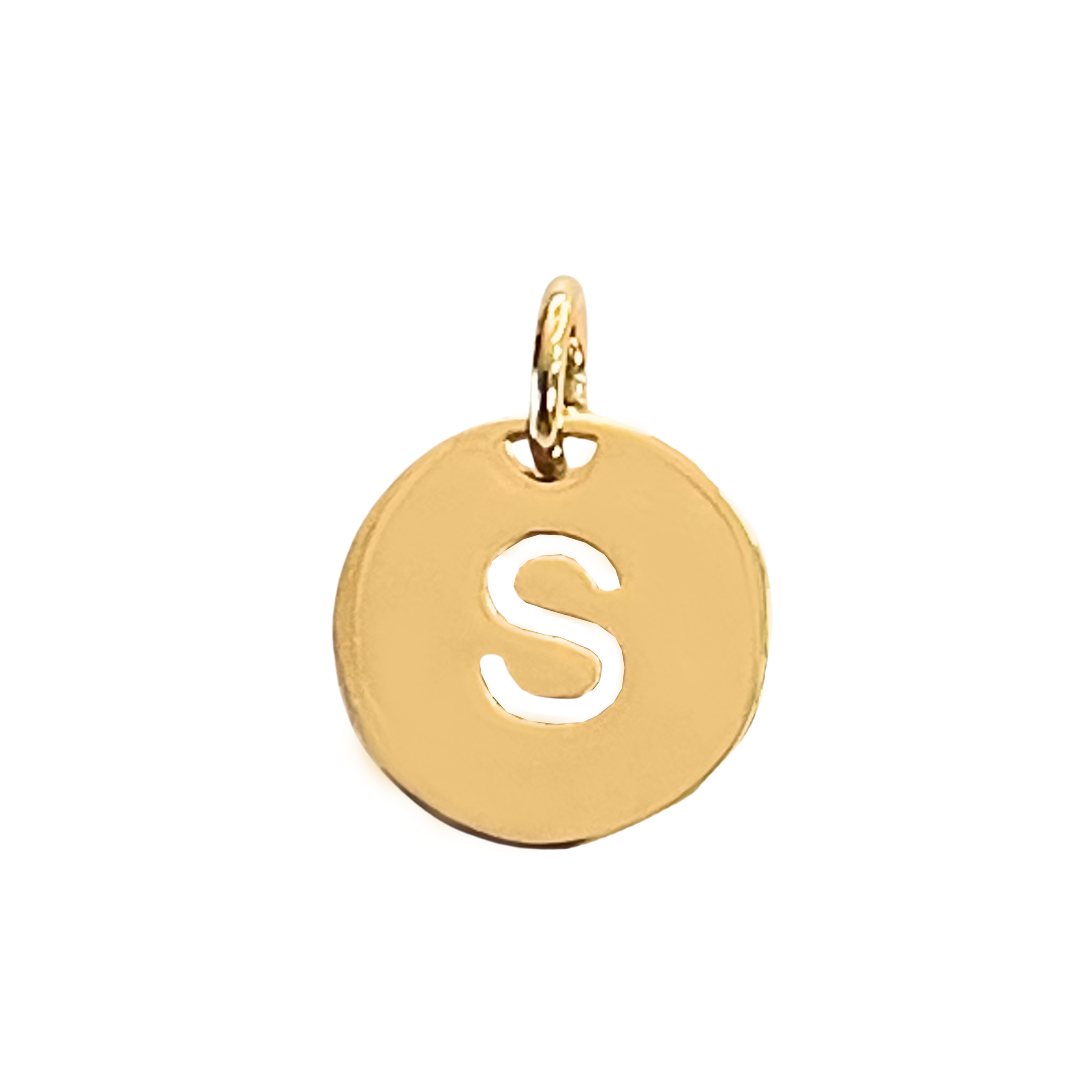 Ketting Open Initial - Verguld