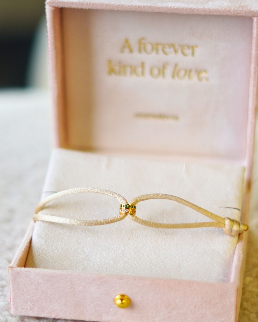 Birthstone Disc Bracelet - Gold plated