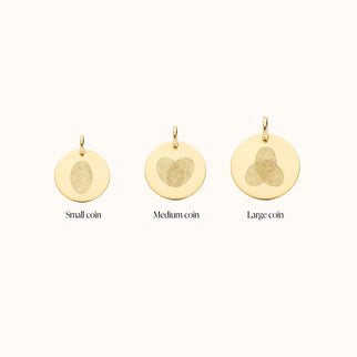 14k Fingerprint Single Charm - 14k gold