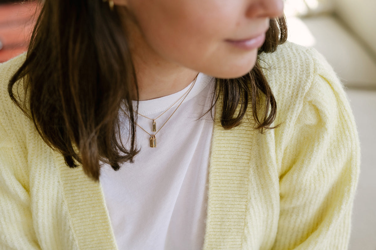 Collier Petite Tag - Argent