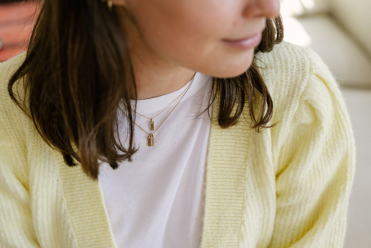 Collier Petite Tag - Argent