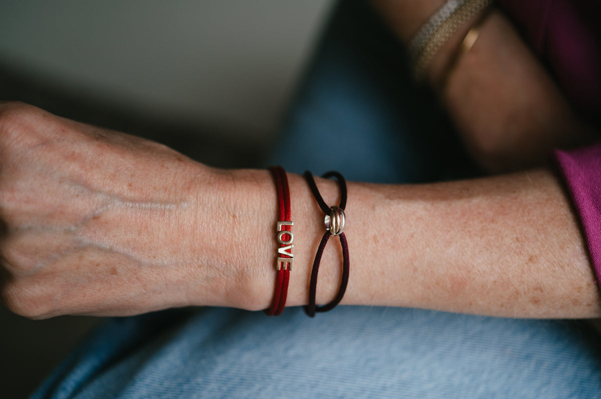 Bracelet Lettre - Plaque or 18 carats