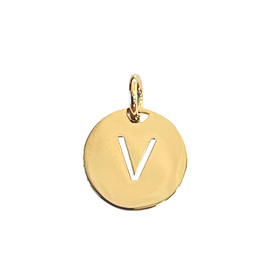 Ketting Open Initial - Verguld