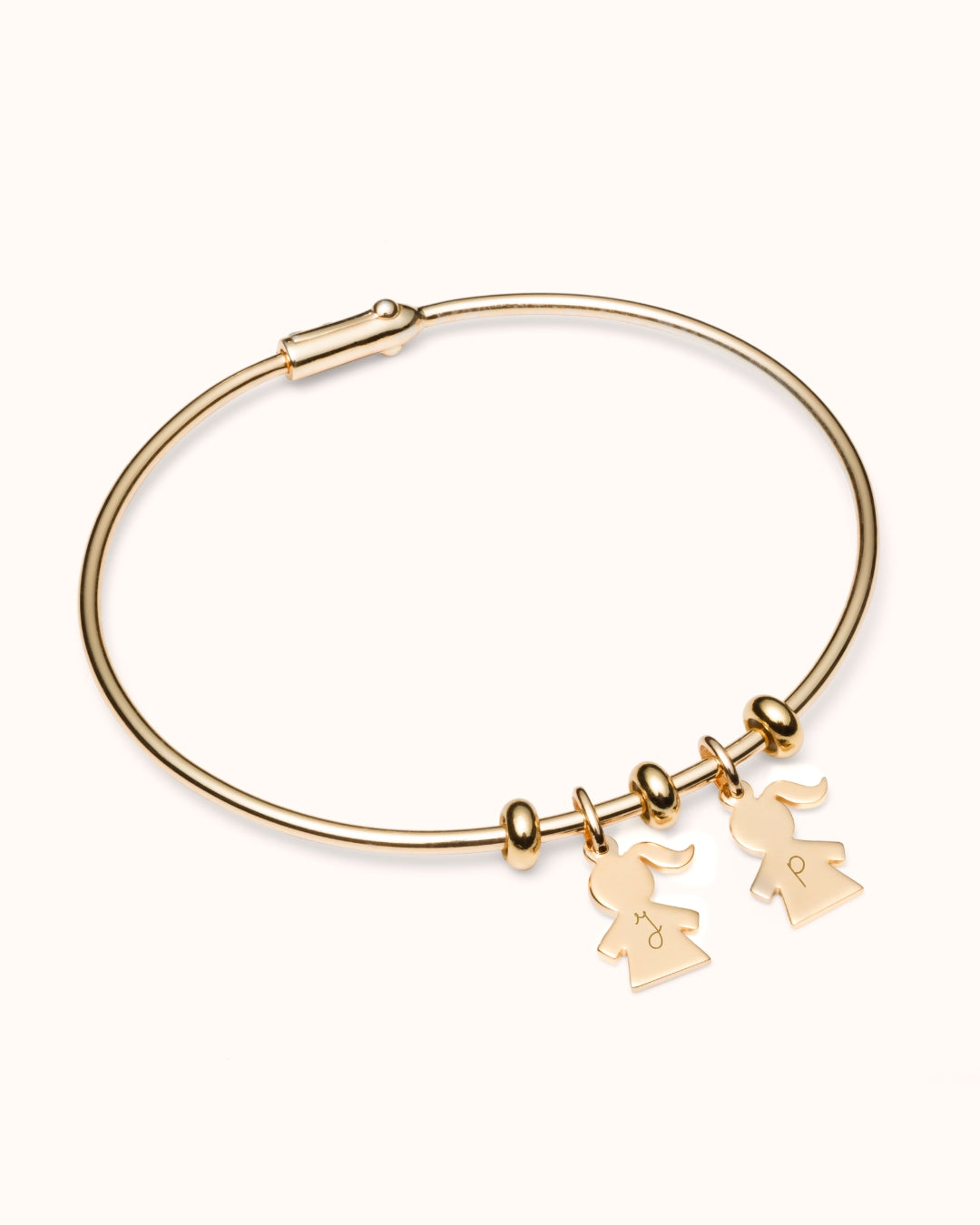 Bracelet Proud Mom Breloques - Plaque or 18 carats