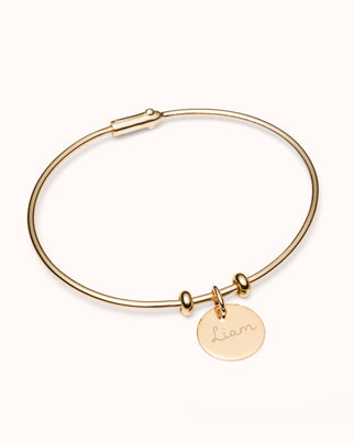 Charm Bangle Classic - Gold plated