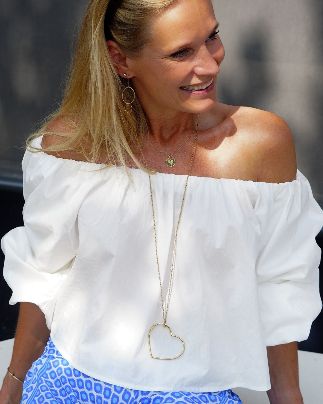 Big Heart Ketting - RVS goud