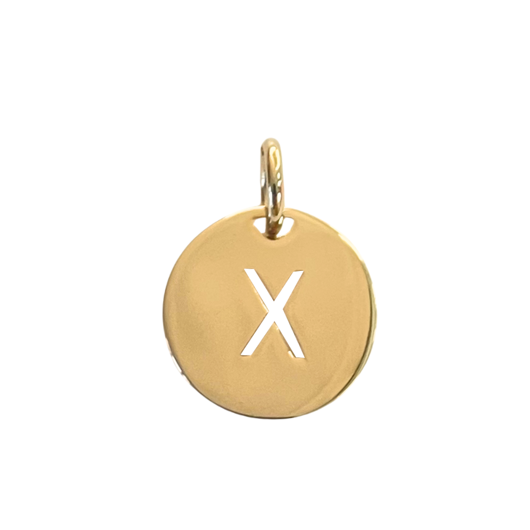 Ketting Open Initial - Verguld