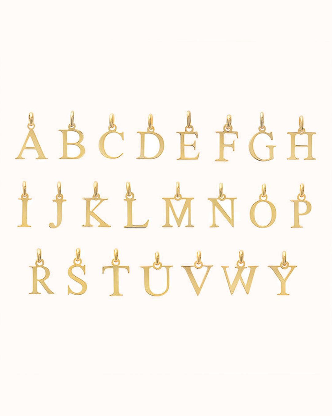 Alphabet Letter Ketting - Verguld