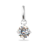 Birthstone charm Ketting - Sterling Zilver 925