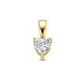 Charme Coeur Pierre de Naissance - Or Massif 14 Carats