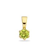 14k Losse Birthstone Charm bedel - 14k Solid Gold