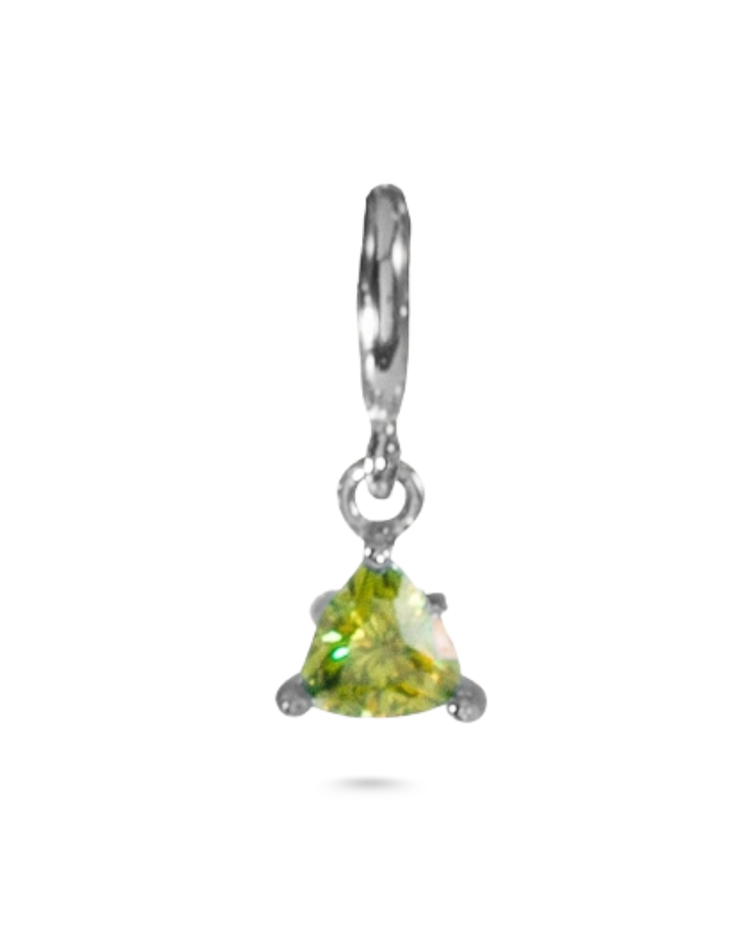Sliding Geburtsstein Charm Kette - Silber