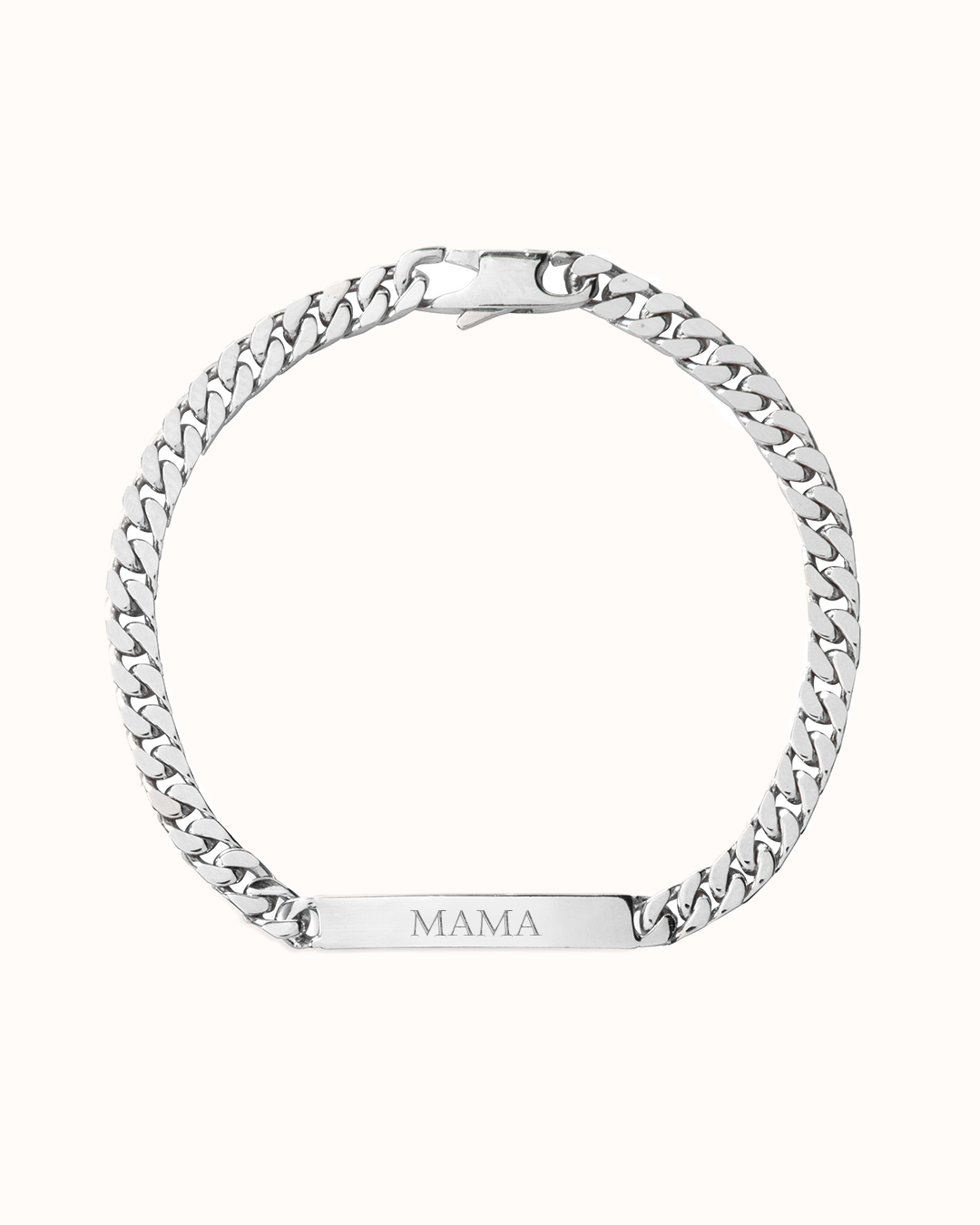 Bar Chain Armband - Silber