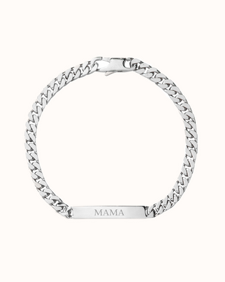 Bracelet Chaîne Bar - Argent