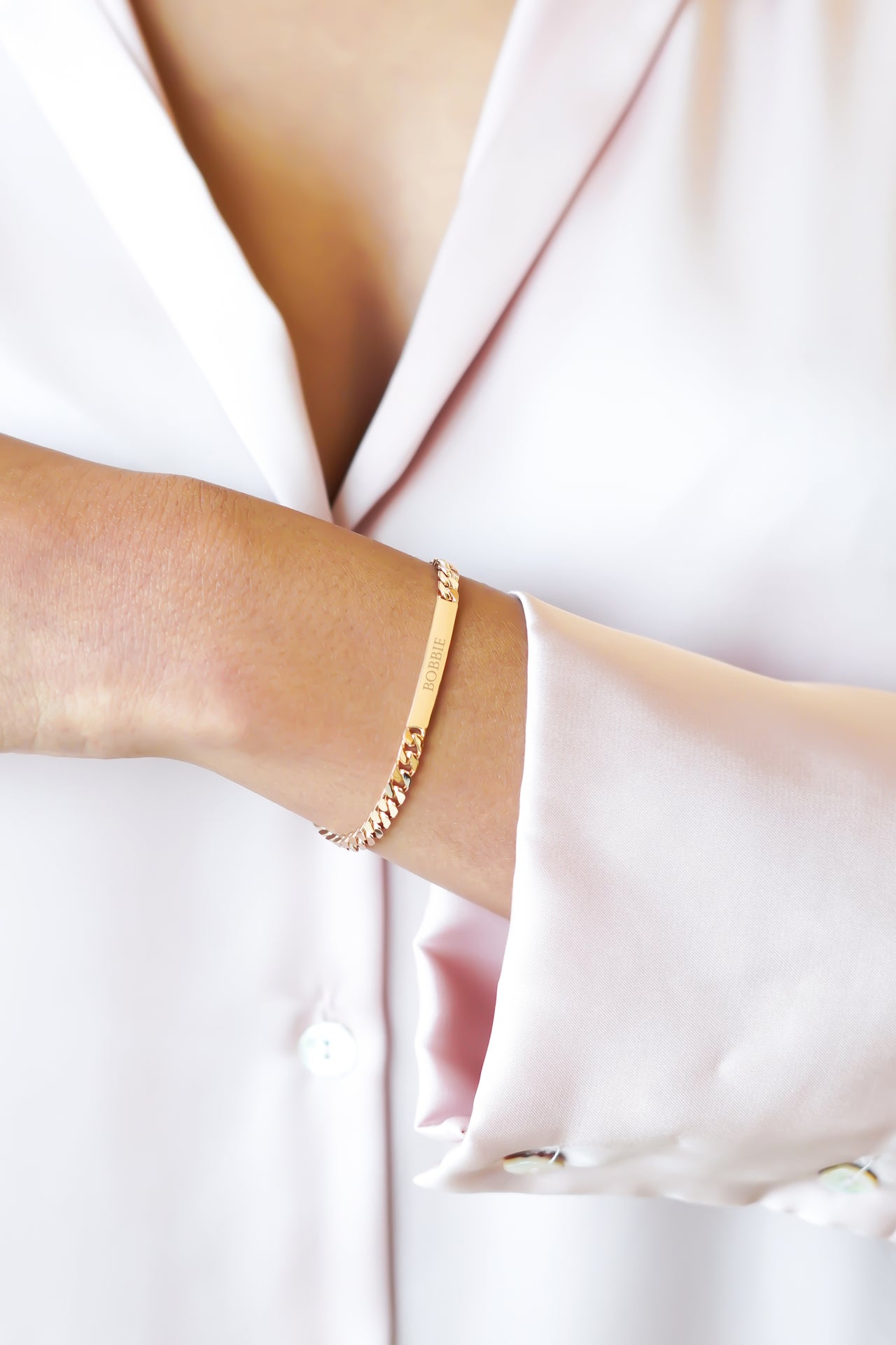 Bar Chain Bracelet - Gold plated