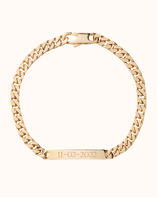 Bar Chain Armband - Vergoldet