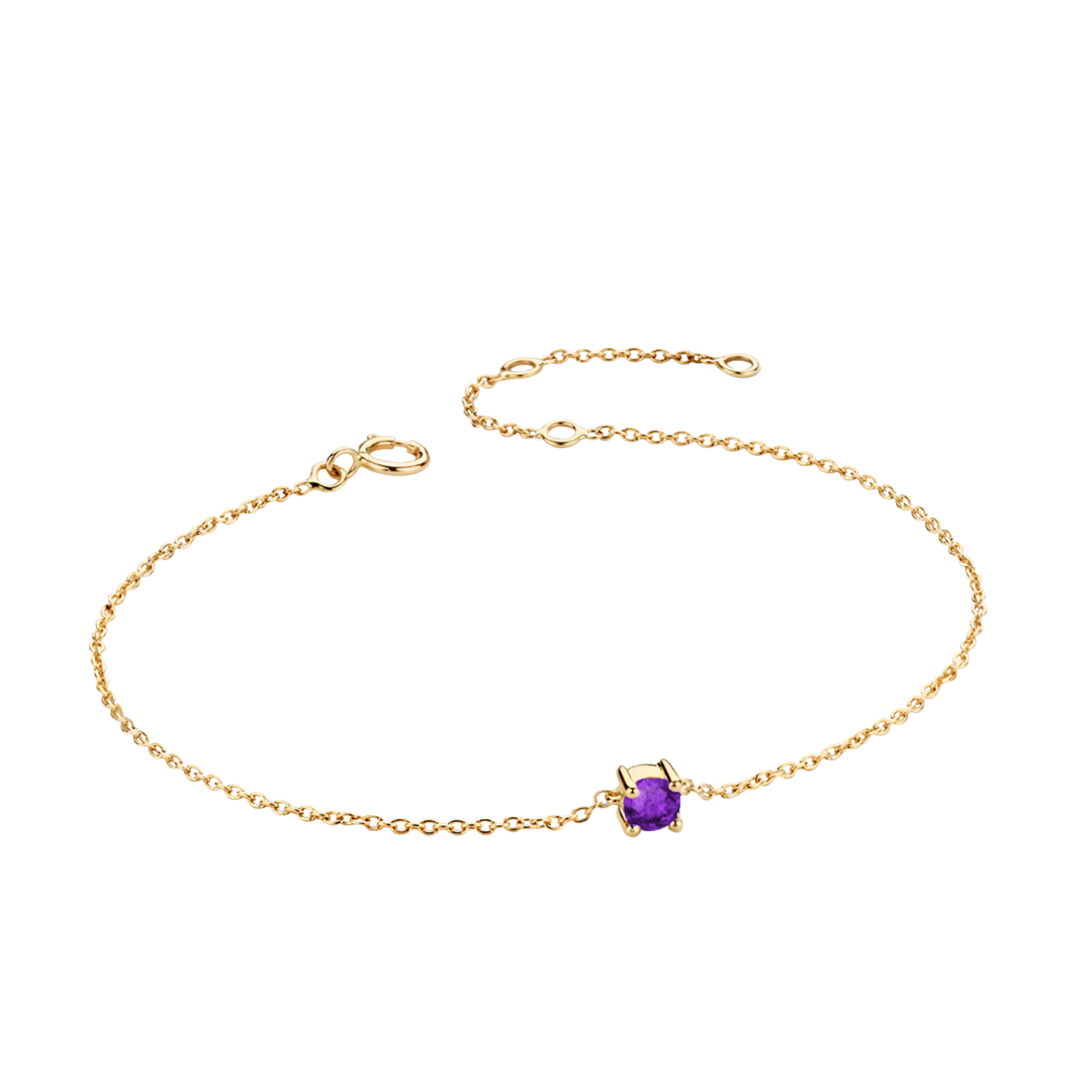 Armband Birthstone - 14k Solid Gold